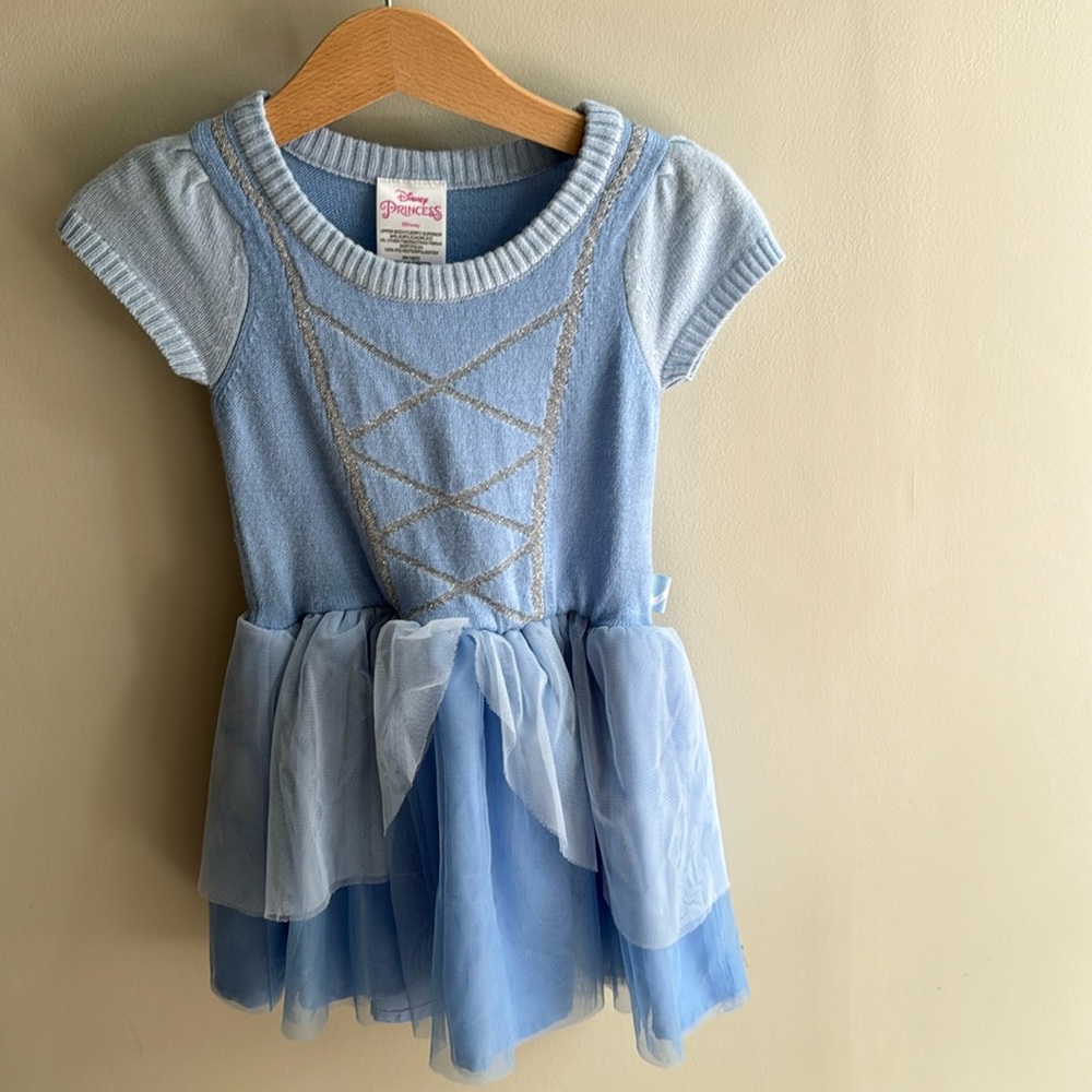 Disney Blue Princess Casual Dress for Kids